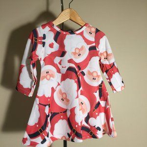 Misslook Baby Infant Girls Holiday Christmas Santa Claus Dress Size 18-24 Months